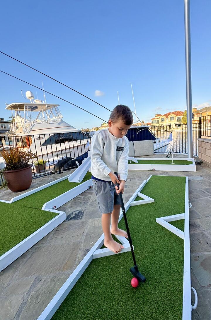 Custom mini golf course