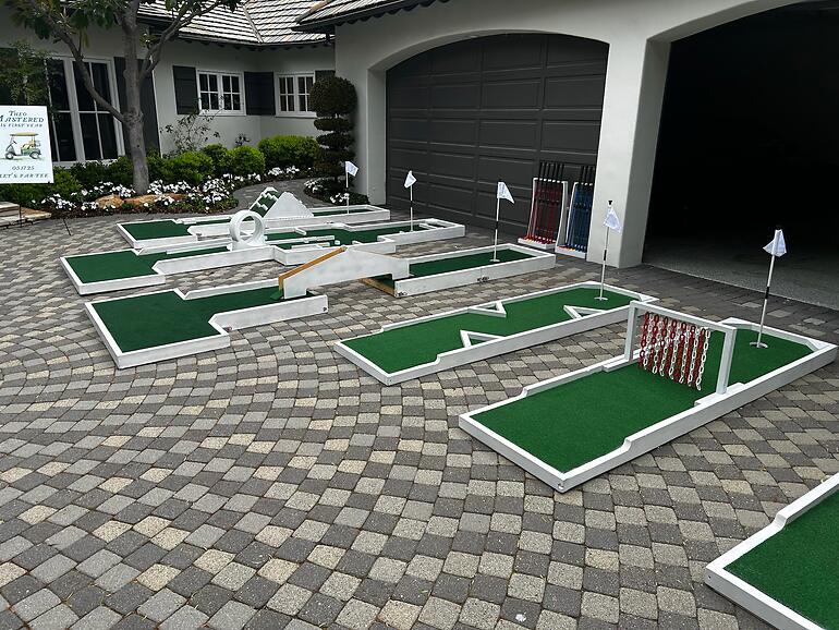 Custom mini golf event by Putt Putt Party Rentals