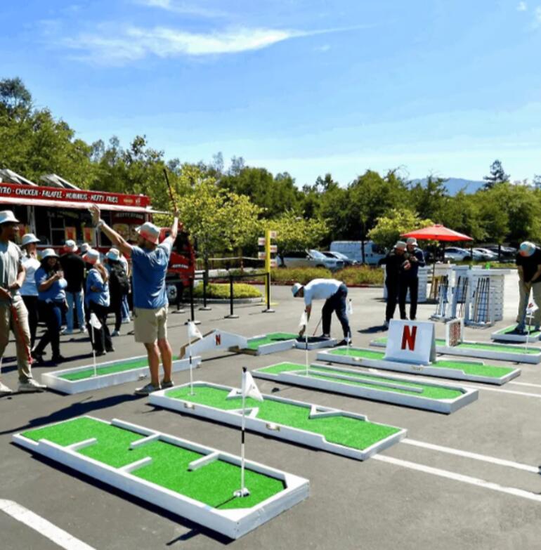 Custom mini golf event by Putt Putt Party Rentals