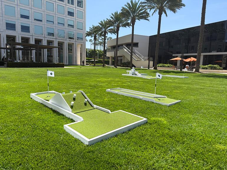 Custom mini golf event by Putt Putt Party Rentals