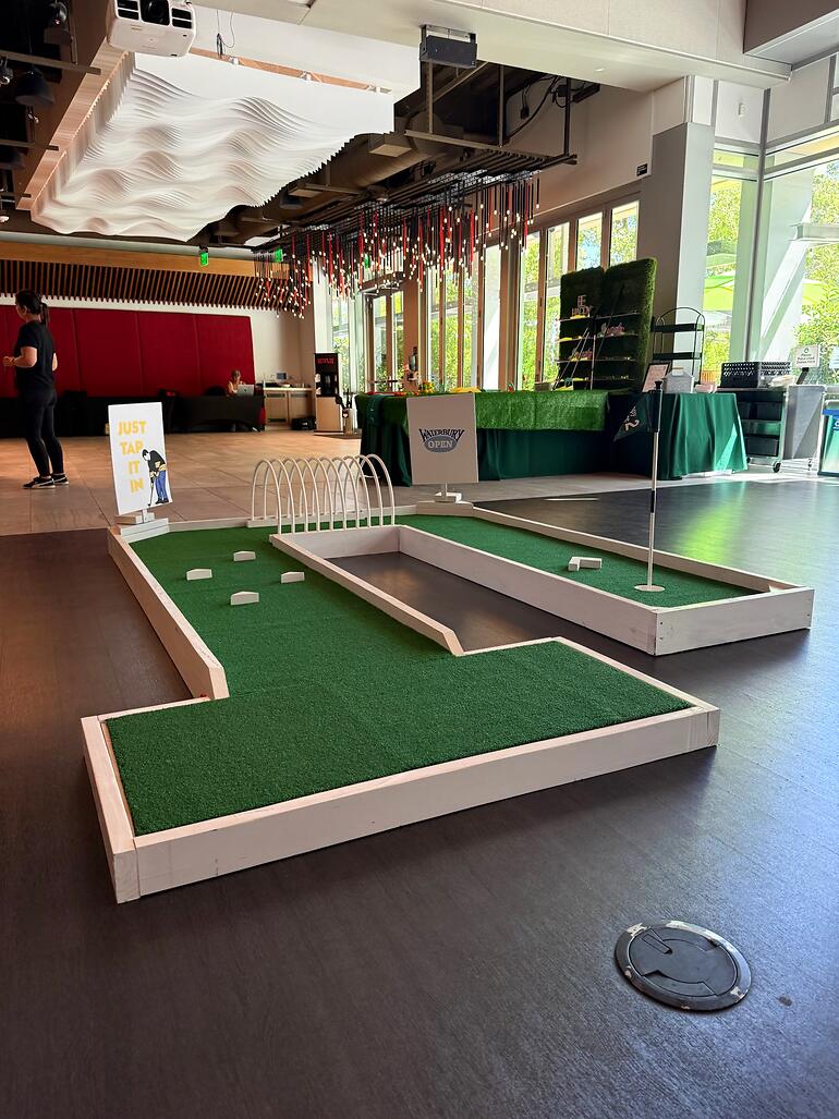 Custom mini golf event by Putt Putt Party Rentals
