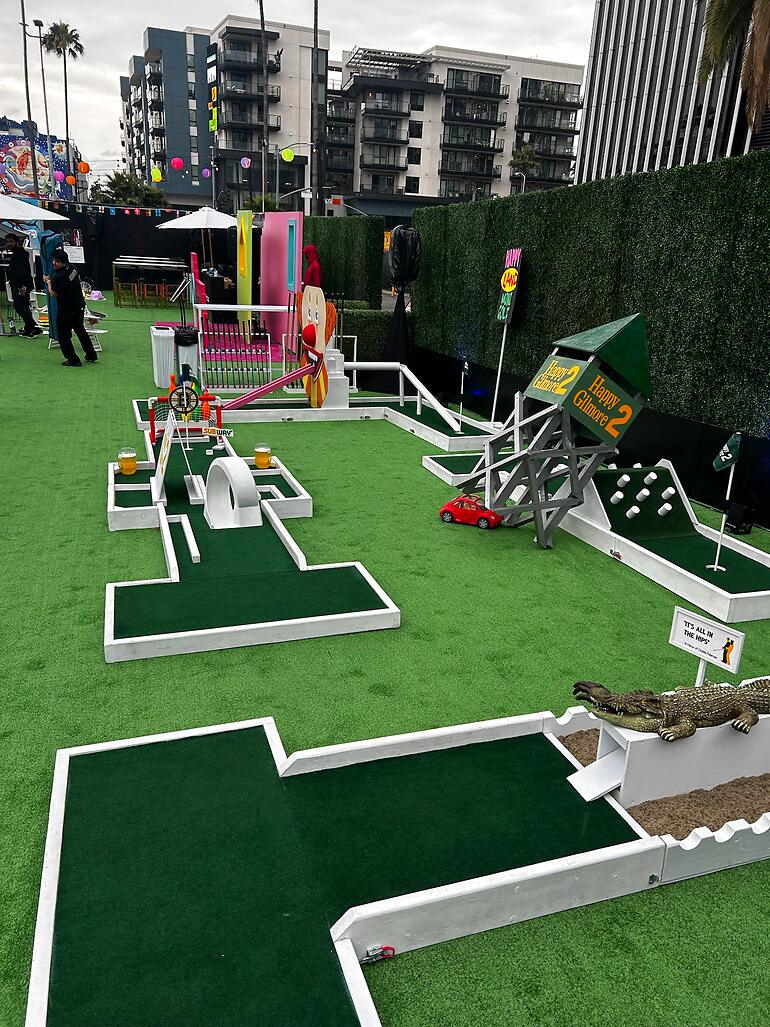 Custom mini golf event by Putt Putt Party Rentals
