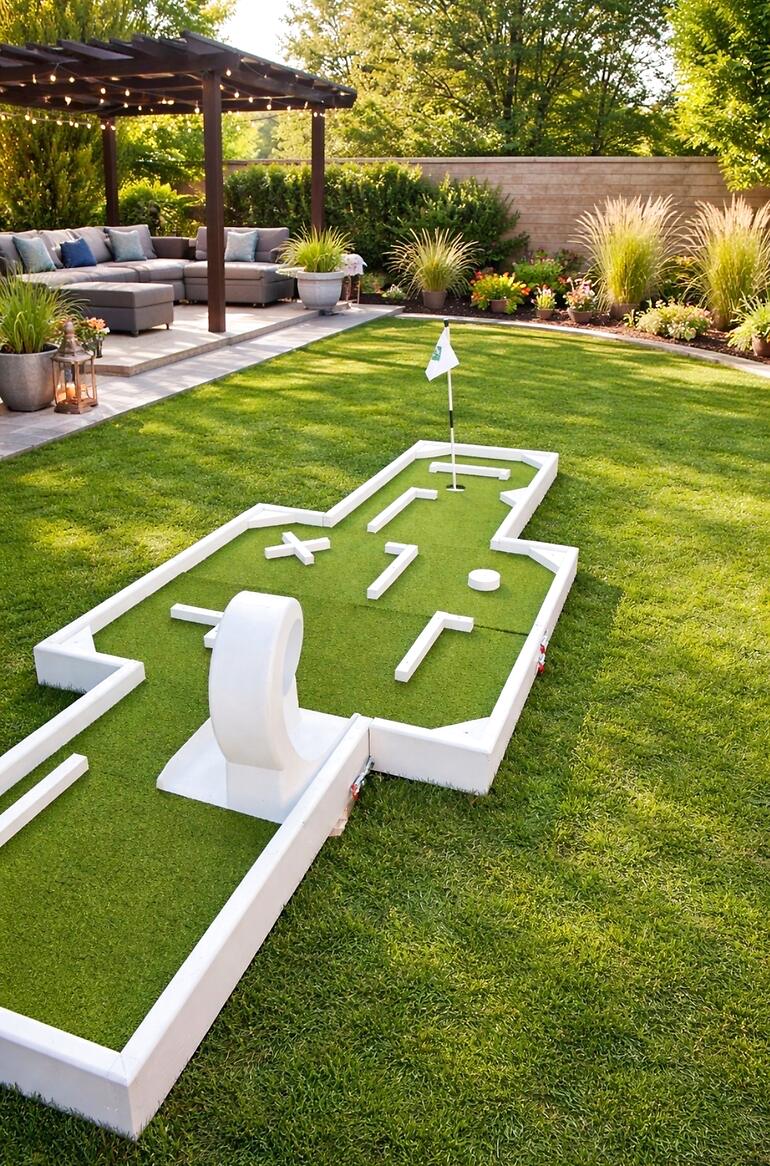 Custom mini golf event by Putt Putt Party Rentals