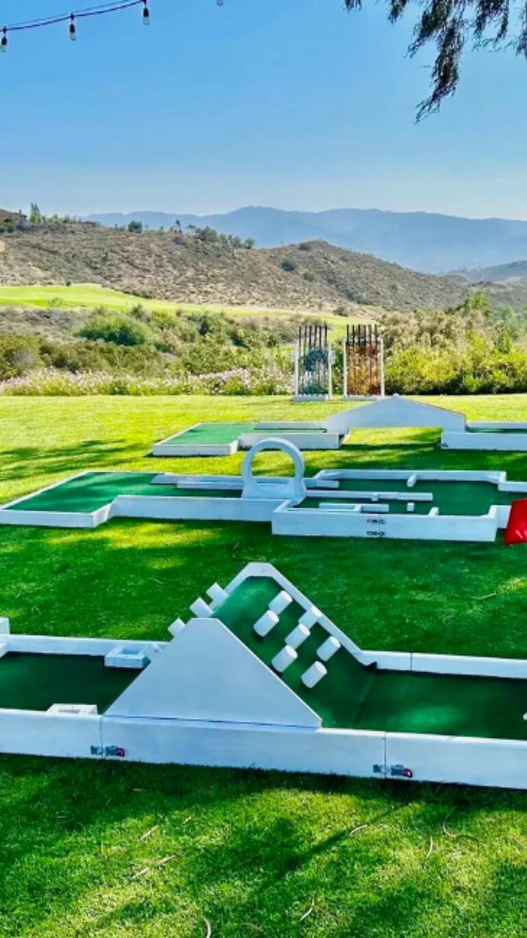 Custom mini golf event by Putt Putt Party Rentals