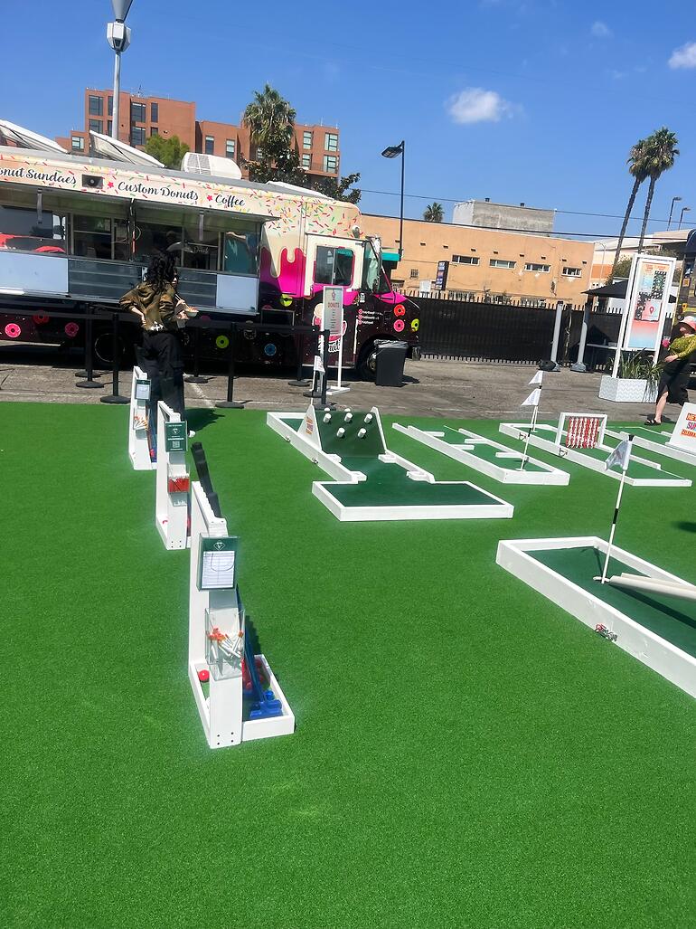 Custom mini golf event by Putt Putt Party Rentals