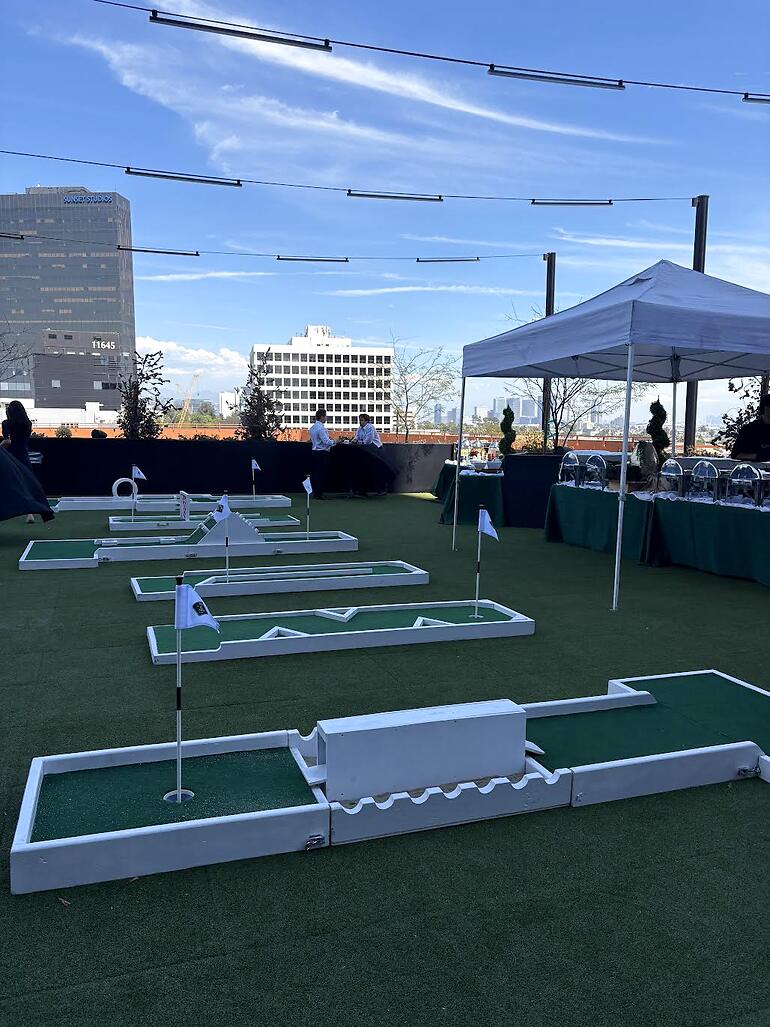 Custom mini golf event by Putt Putt Party Rentals