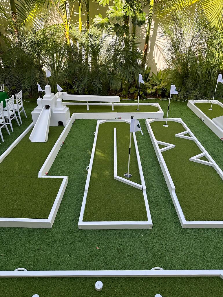 Custom mini golf event by Putt Putt Party Rentals