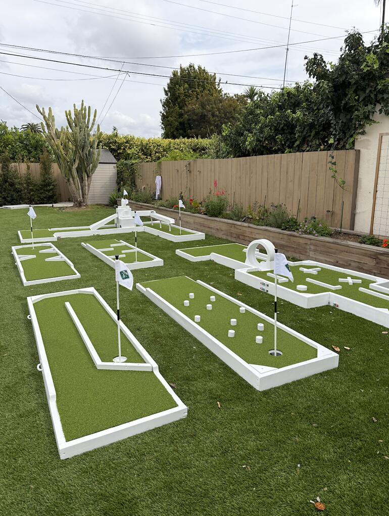 Custom mini golf event by Putt Putt Party Rentals