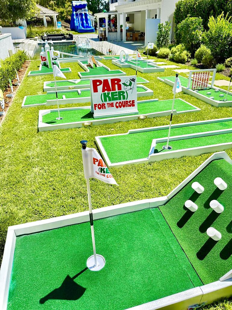 Custom mini golf event by Putt Putt Party Rentals