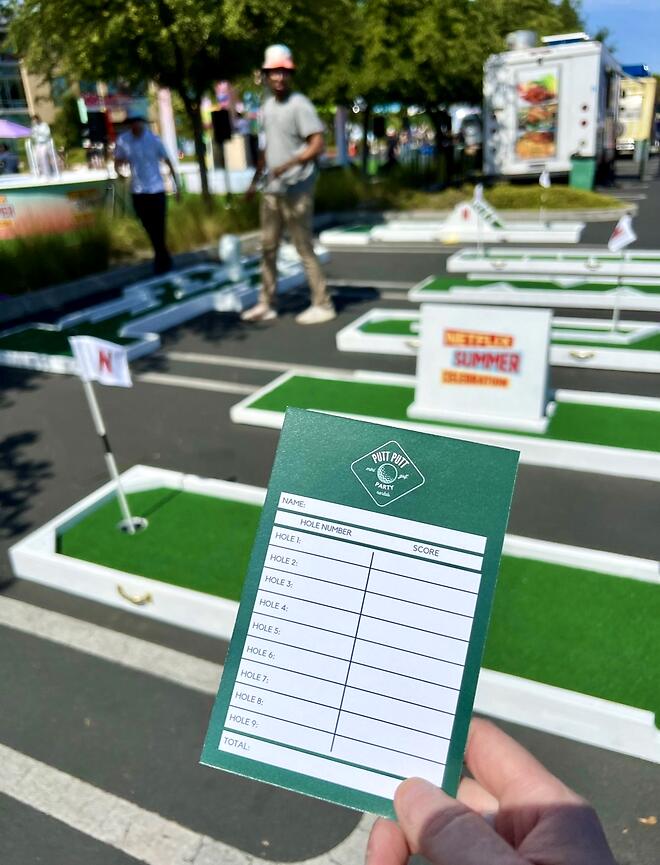 Custom branded scorecard